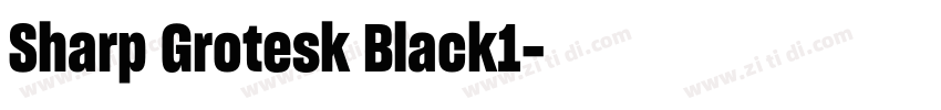 Sharp Grotesk Black1字体转换